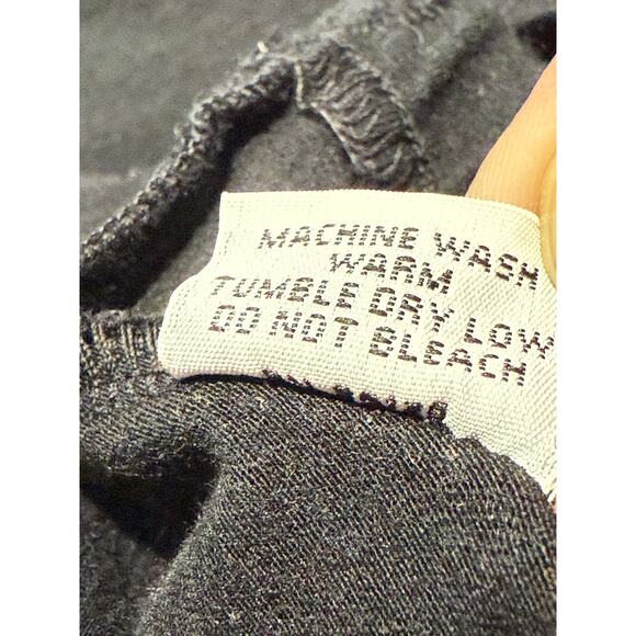 Bryn Walker Shirt Tunic Top Trapeze Short Sleeve Stretch Womens Large Black USA - Picture 7 of 8